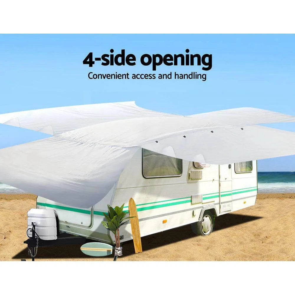 18-20ft Caravan Cover Campervan 4 Layer UV Water Resistant