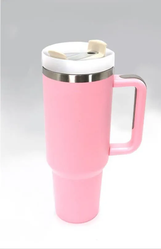 40oz Stainless steel Tumbler Solid-LIGHT PINK