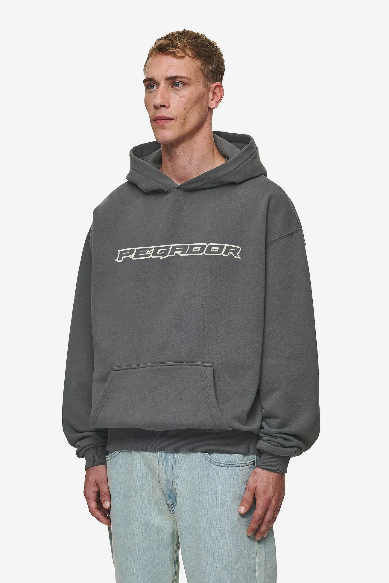 Alden Oversized Hoodie Washed Anthracite