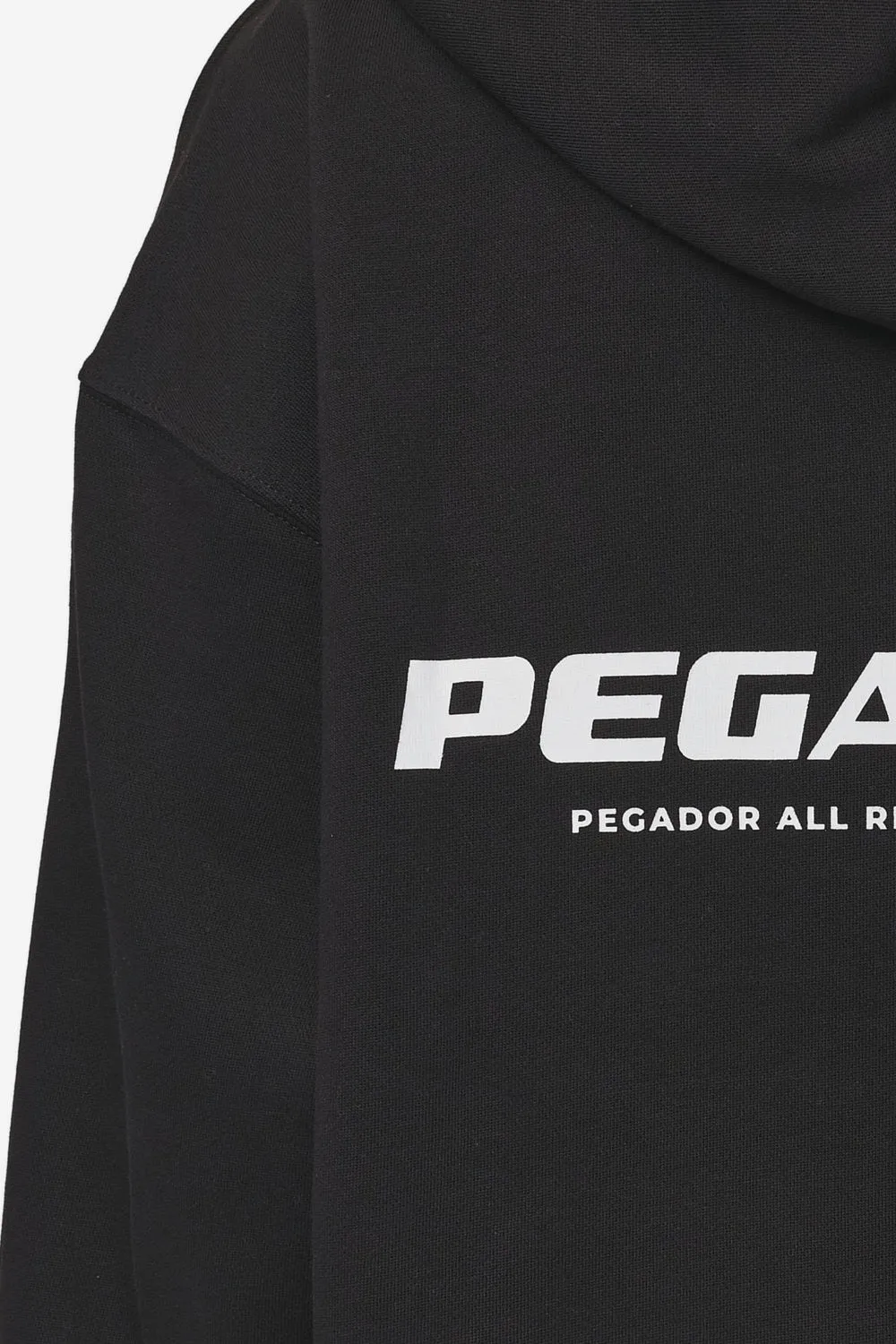 Atna Logo Oversized Hoodie Black White