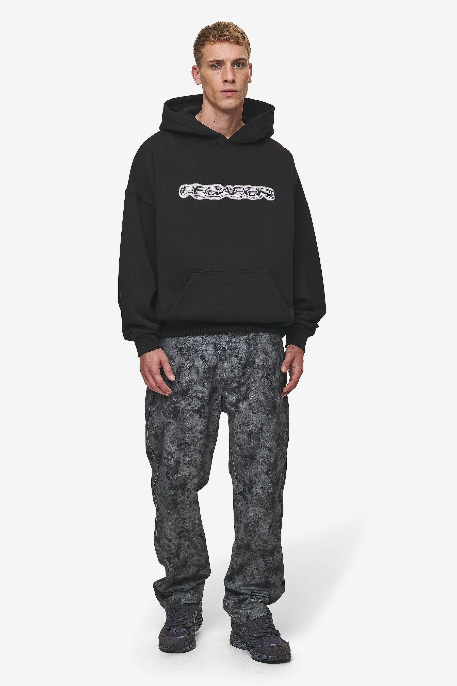 Baxter Boxy Hoodie Washed Black
