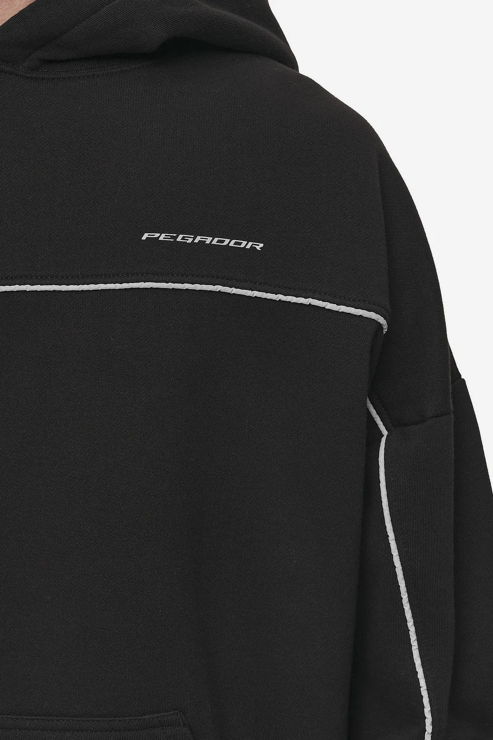 Beak Boxy Hoodie Washed Black