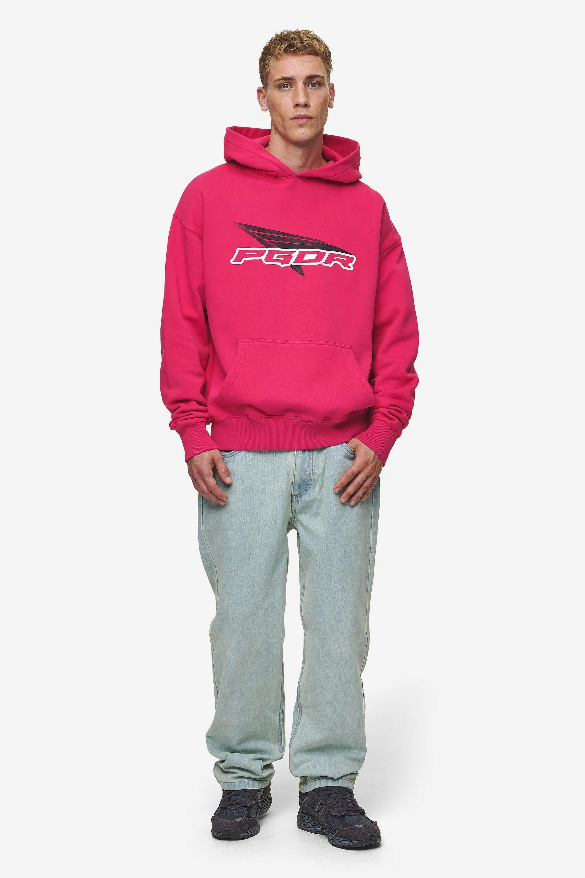 Blamor Oversized Hoodie Washed Virtual Pink