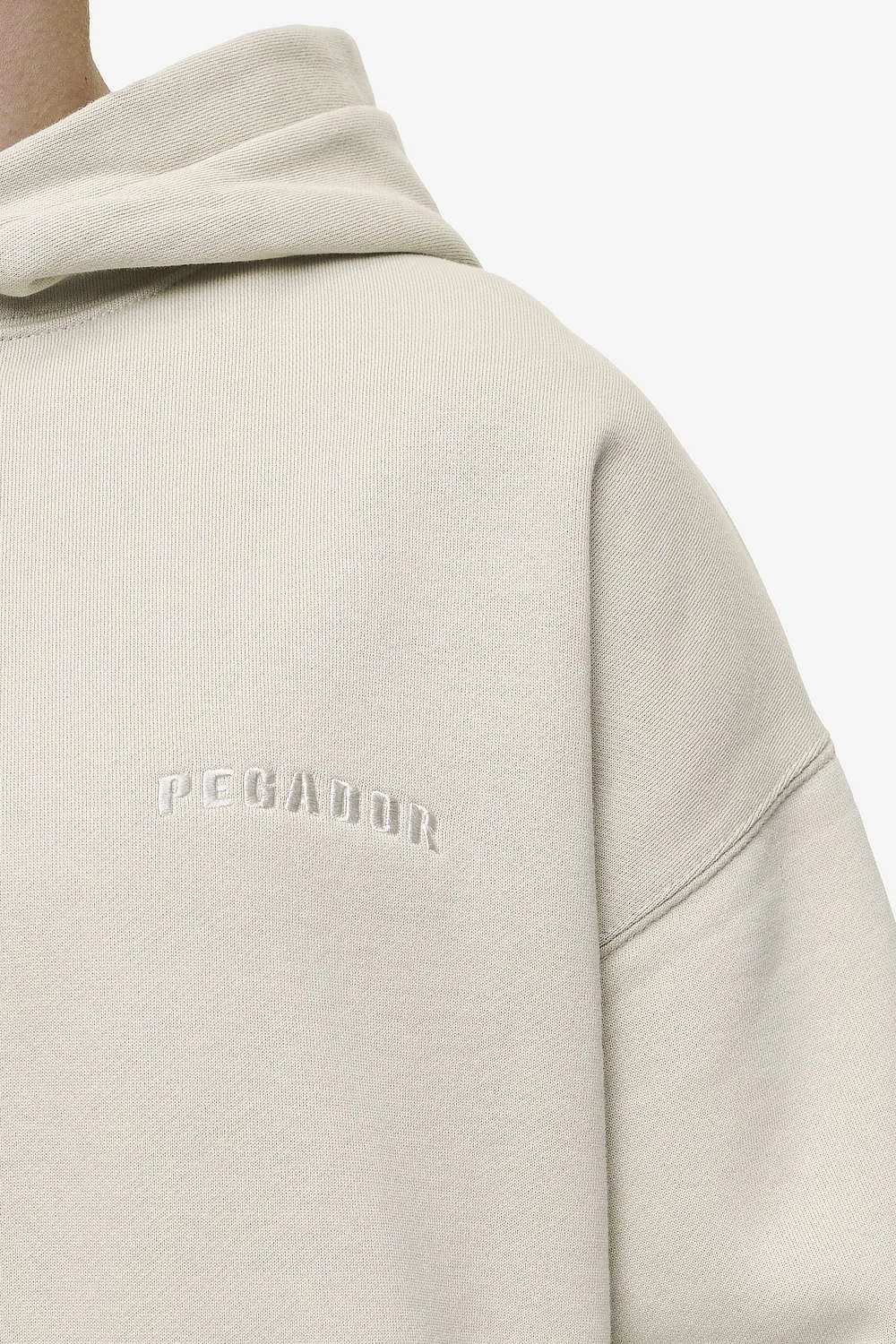 Buford Oversized Hoodie Washed Light Beige