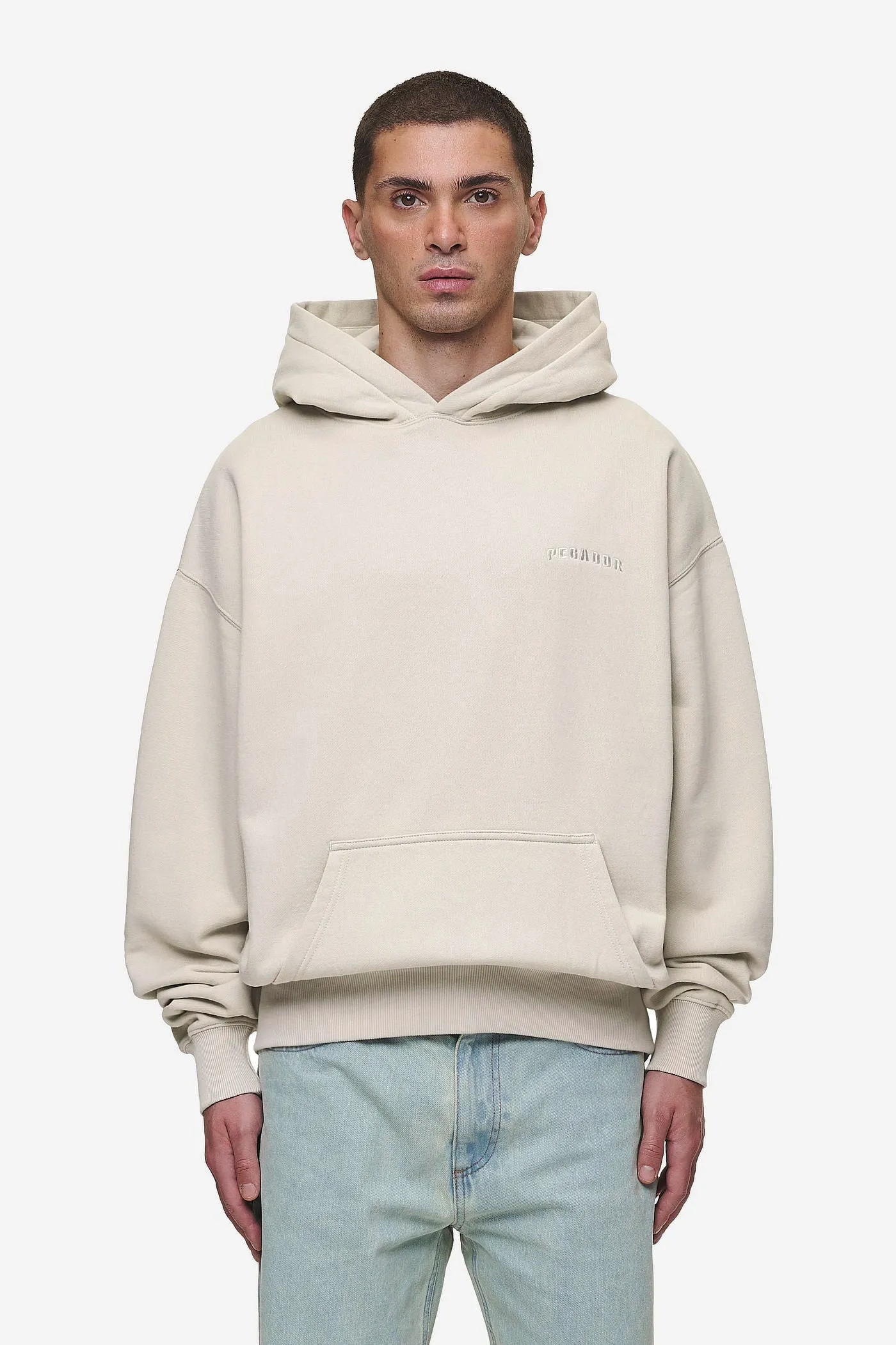 Buford Oversized Hoodie Washed Light Beige
