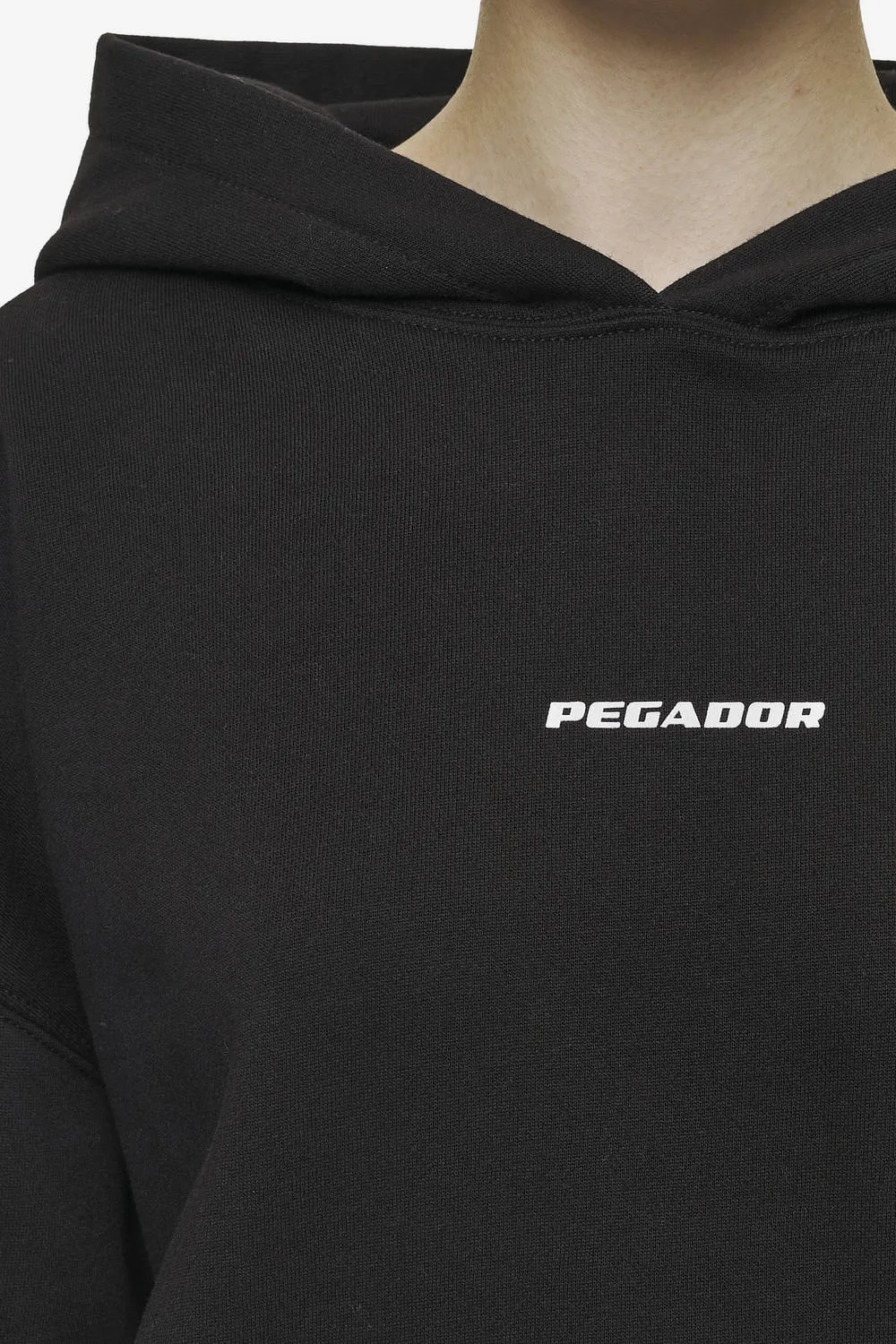 Clarita Logo Oversized Hoodie Black White Gum