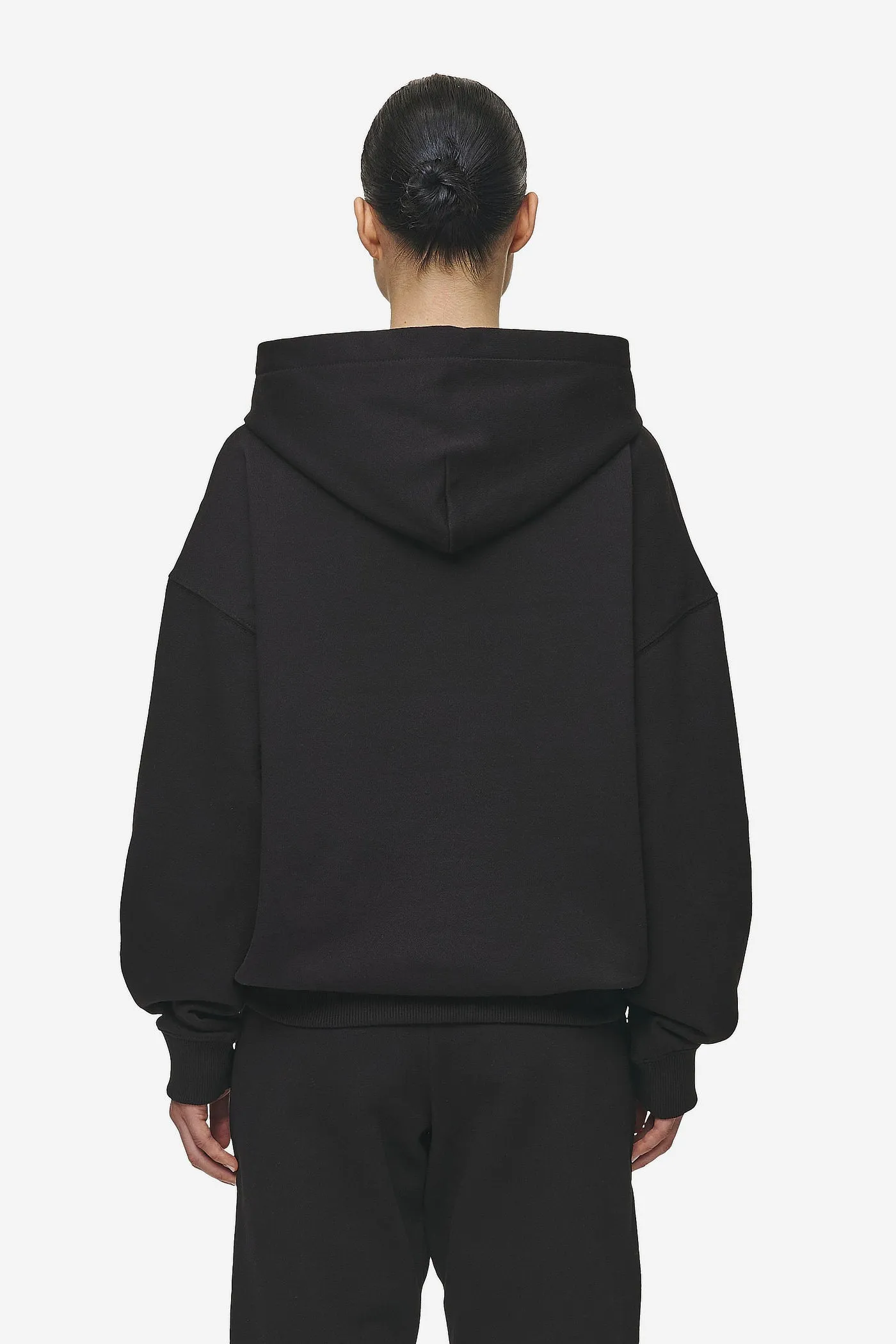 Clarita Logo Oversized Hoodie Black White Gum
