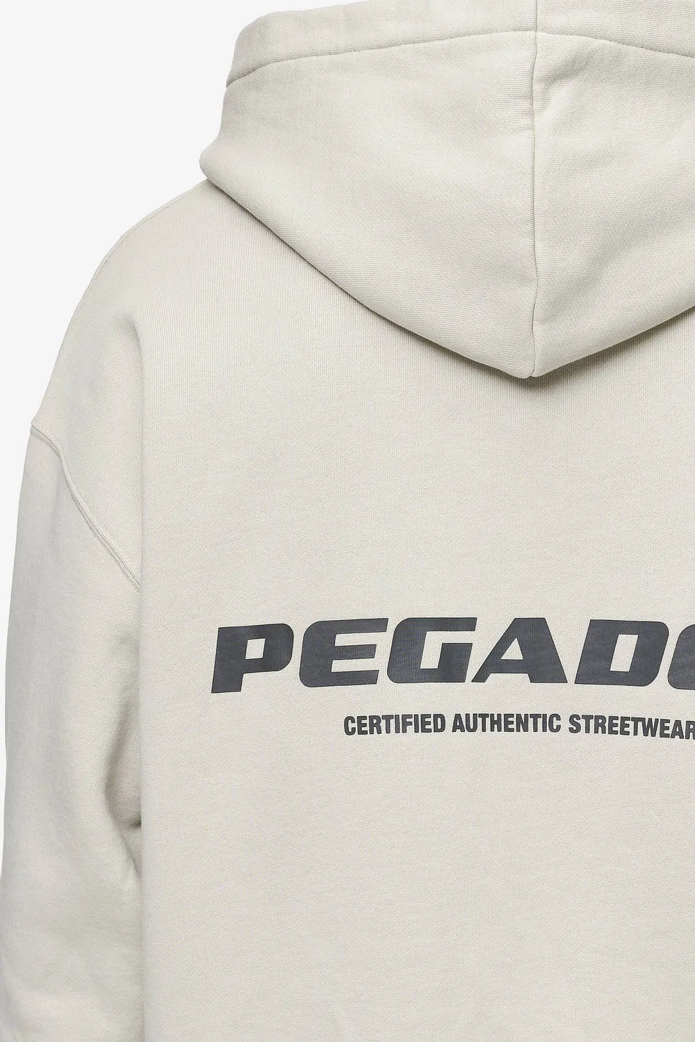 Colne Logo Oversized Hoodie Washed Light Beige Anthracite