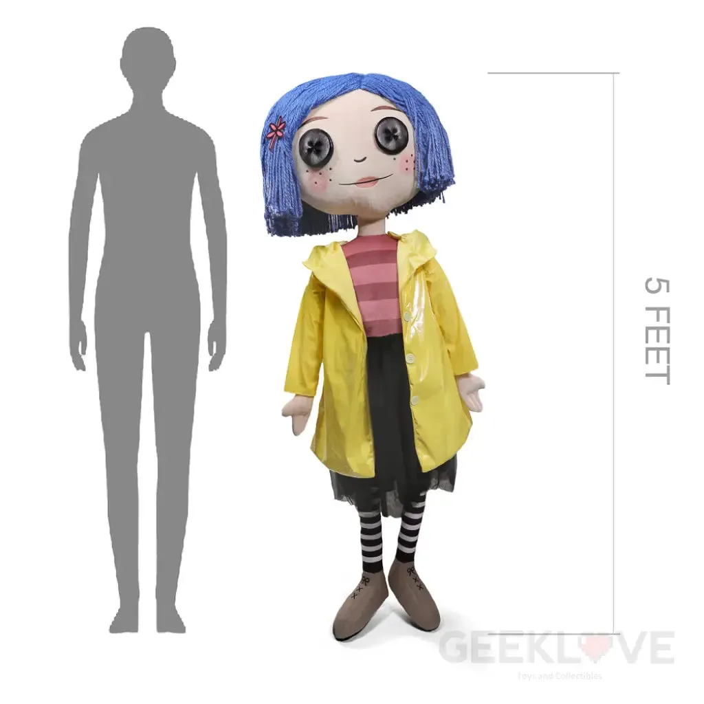 Coraline with Button Eyes (Stand) 5ft Life Size Plush