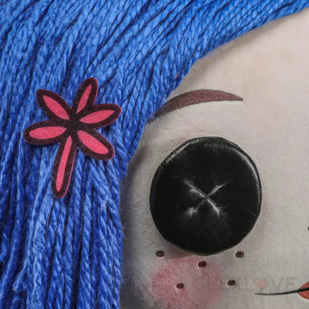 Coraline with Button Eyes (Stand) 5ft Life Size Plush