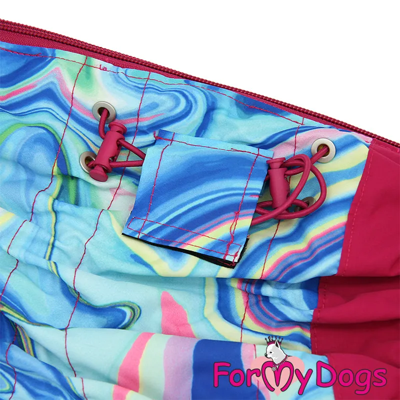 Water Ripple Heavyweight Rainsuit For Girls For Medium, Large Breeds, Pugs & Westies SPECIAL ORDER